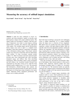 Measuring the accuracy of softball impact simulations