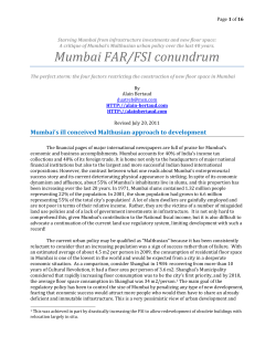 Mumbai FSI/FAR Conundrum
