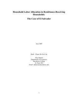 Household Labor Allocation in Remittance-Receiving