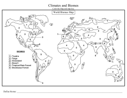 Climates and Biomes Packet