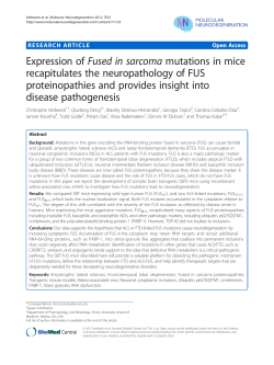 Expression ofFused in sarcomamutations in mice recapitulates the