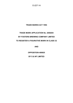 O/227/14 440Kb - Intellectual Property Office