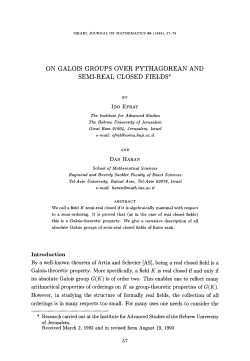 On Galois groups over pythagorean and semi