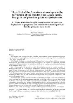 The effect of the American stereotypes in the formation of the middle