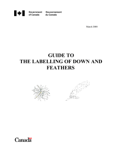 guide to the labelling of down and feathers