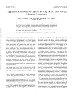 Mapping Functional Brain Development: Building a