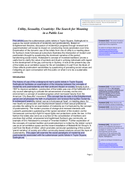 Postmodernism (Essay - Ideas in History)