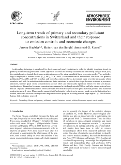 Long-term trends of primary and secondary pollutant concentrations