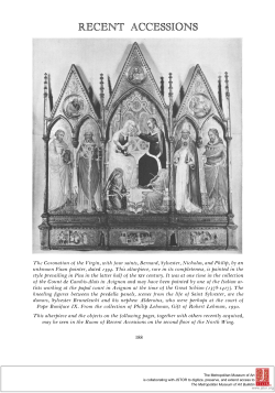 recent accessions - Metropolitan Museum of Art