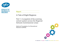 A Tale of Eight Regions - National Foundation for Educational