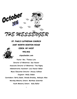 Oct `16 Newsletter - St. Paul`s Home Page