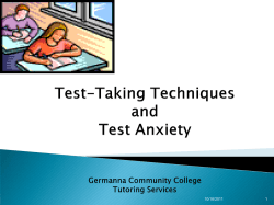 Test-Taking Techniques