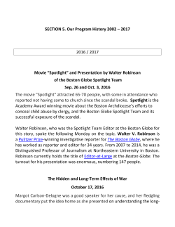 to see a listing of our prior classes.