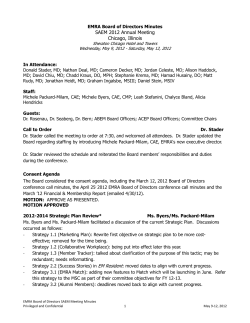 SAEM 2012 Annual Meeting Chicago, Illinois