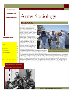 Army Sociology