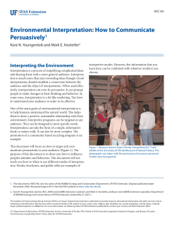 Environmental Interpretation - EDIS