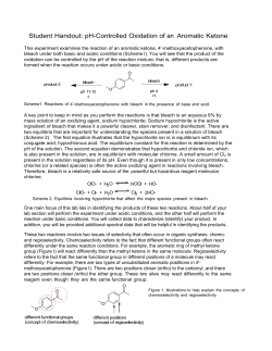 pH Sensitive Oxidation