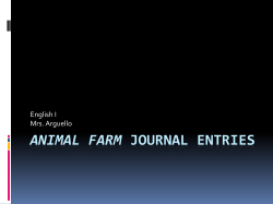 Animal Farm Journals #1-10