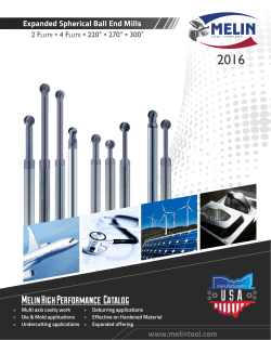 Spherical Ball End Mills