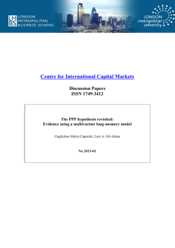Centre for International Capital Markets