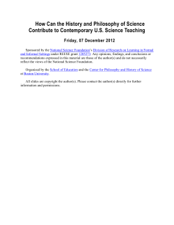 The Contribution of HPS to Science Teaching: Looking Back and