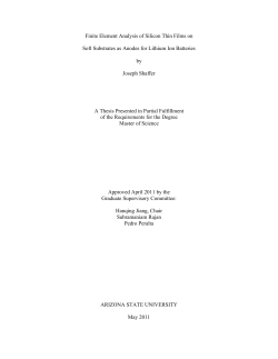 Finite Element Analysis of Silicon Thin Films on Soft Substrates as