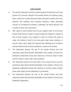 CONCLUSIONS 1) The sample composition consists
