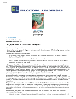 Program Analysis - Uxbridge Public Schools