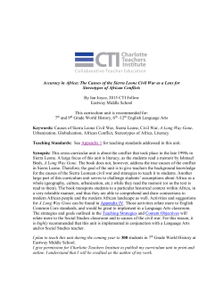 Final Unit - Charlotte Teachers Institute