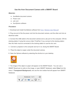 Use the Aver Document Camera with a SMART Board