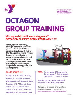 to print the Octagon Flyer. - Andover/North Andover YMCA