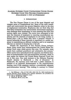 The Due Process Clause is one of the most litigated and complex