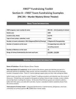 FRC 291 - Mystery Dinner