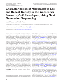 Characterization of Microsatellite Loci and Repeat Density in the