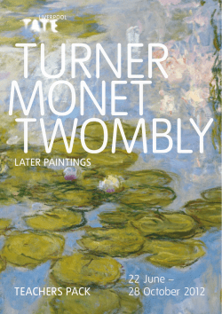 Turner Monet Twombly teachers` pack