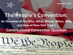on Constitutional Convention