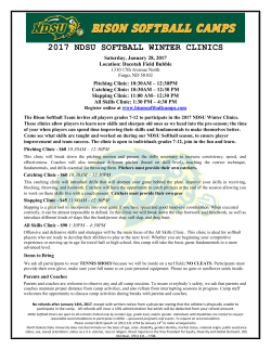 2017 ndsu softball winter clinics
