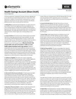 HSA Account Agreement