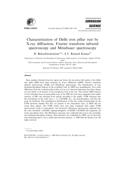 Characterization of Delhi iron pillar rust by X