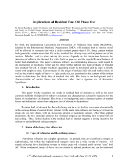 Implications of Heavy Fuel Oil Phase Out-140412
