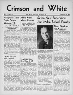 Crimson and White, 1941 10 03 - University at Albany Libraries