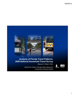 PDF copy of the presentation - Center for Urban Transportation