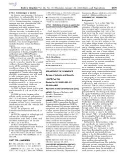 Federal Register/Vol. 80, No. 19/Thursday, January 29, 2015/Rules