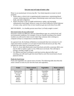 Eat your way to 8 cups of water a day