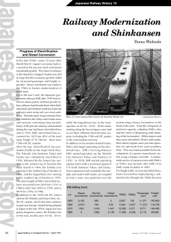 Railway Modernization and Shinkansen