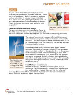 ENERGY SOURCES