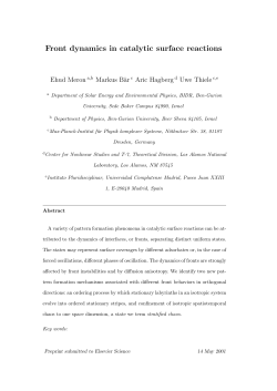 Front dynamics in catalytic surface reactions