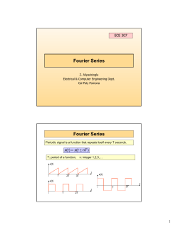 Fourier Series - Cal Poly Pomona