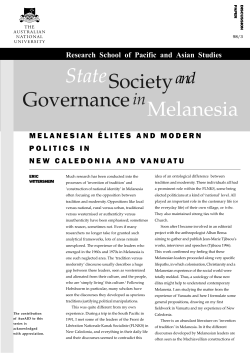 State Societyand Melanesia Governance