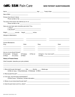 new patient questionnaire